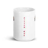 Kitten Design Coffee White Glossy Mug