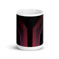 Abstract Art Design White Glossy Coffee Mug