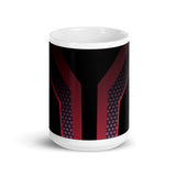 Abstract Art Design White Glossy Coffee Mug