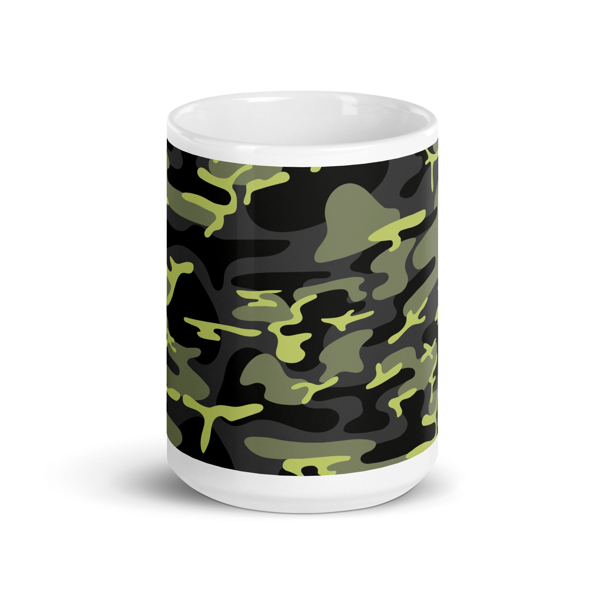 Abstract Art Design White Glossy Coffee Mug