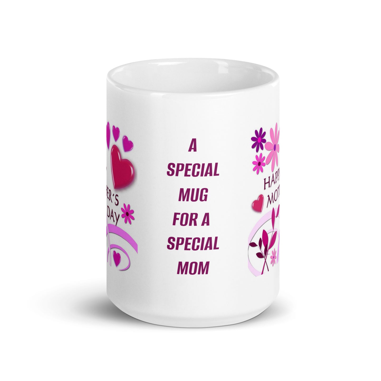Mothers Day Special Mom White Glossy Mug