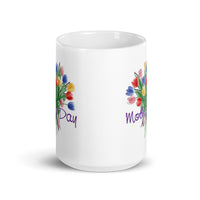 Happy Mothers Day Design White Glossy Coffee Mug