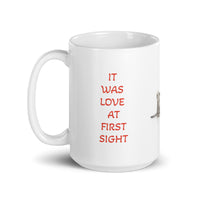 Love at First Sight Design White Glossy Mug