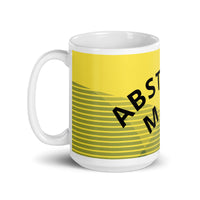 Abstract Art Design White Glossy Mug