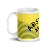 Abstract Art Design White Glossy Mug