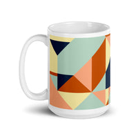 Abstract Art Design White Glossy Coffee Mug
