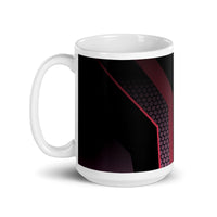 Abstract Art Design White Glossy Coffee Mug