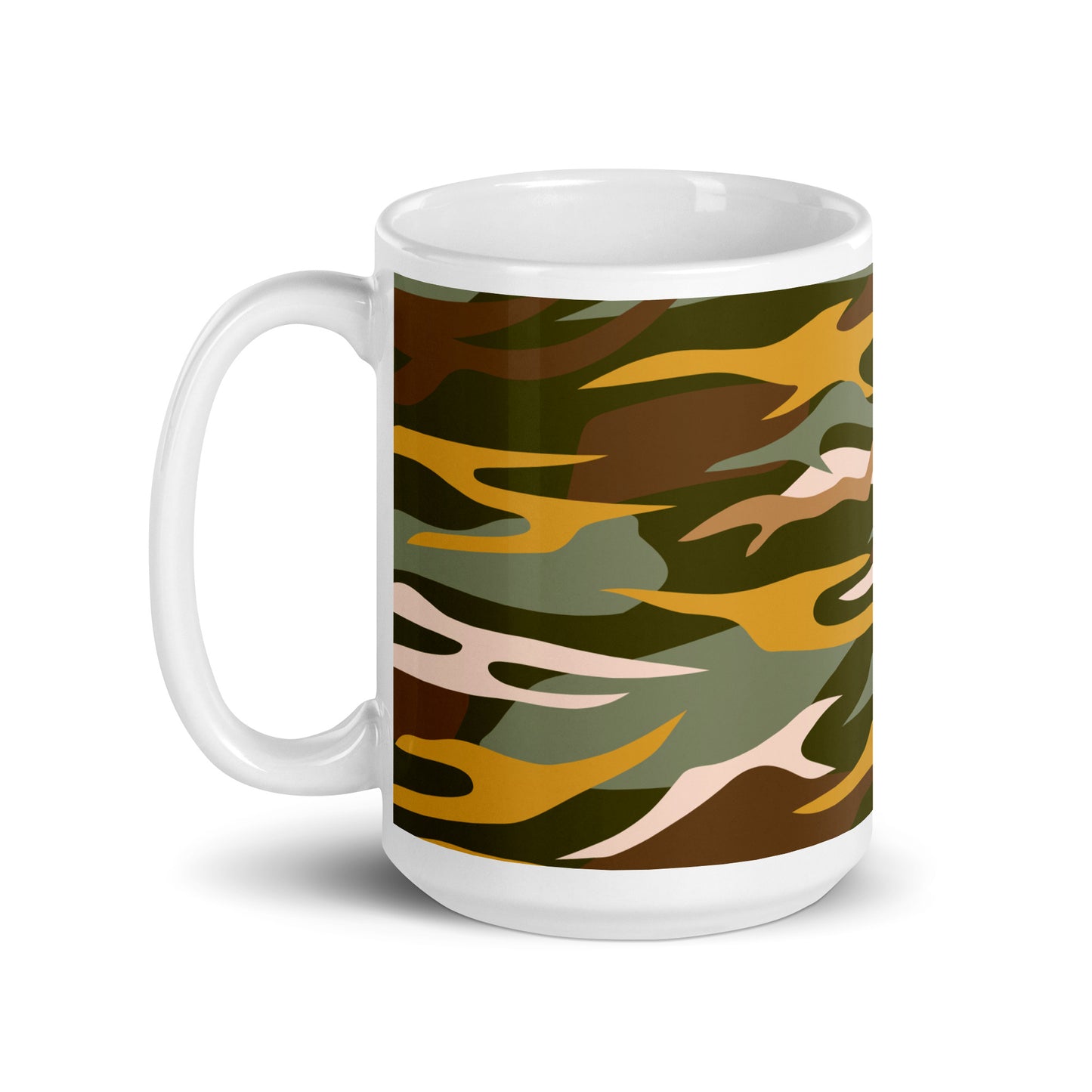 Wild Abstract Art White Glossy Coffee Mug