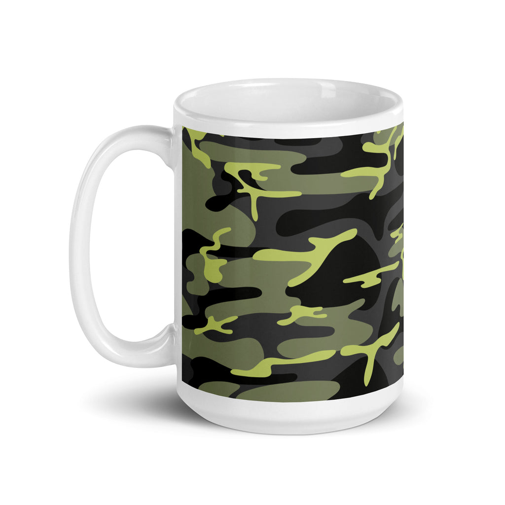 Abstract Art Design White Glossy Coffee Mug