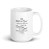 The Will of God White Glossy Mug