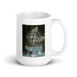 Adorable Kitten White Glossy Mug