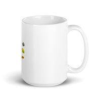 Colorful Fish Design White Glossy Mug