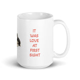 Love at First Sight Design White Glossy Mug