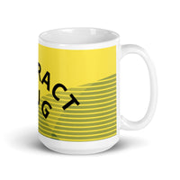 Abstract Art Design White Glossy Mug