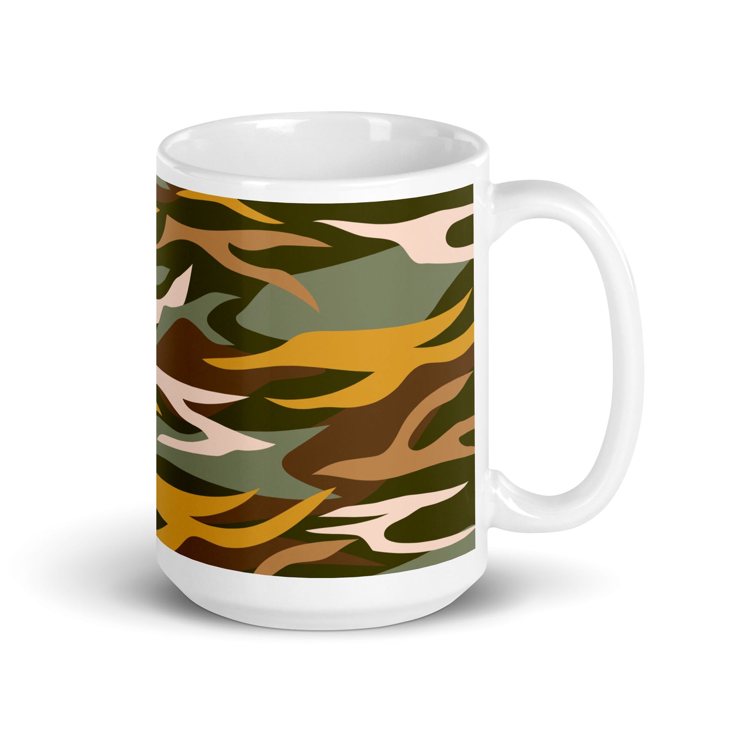 Wild Abstract Art White Glossy Coffee Mug
