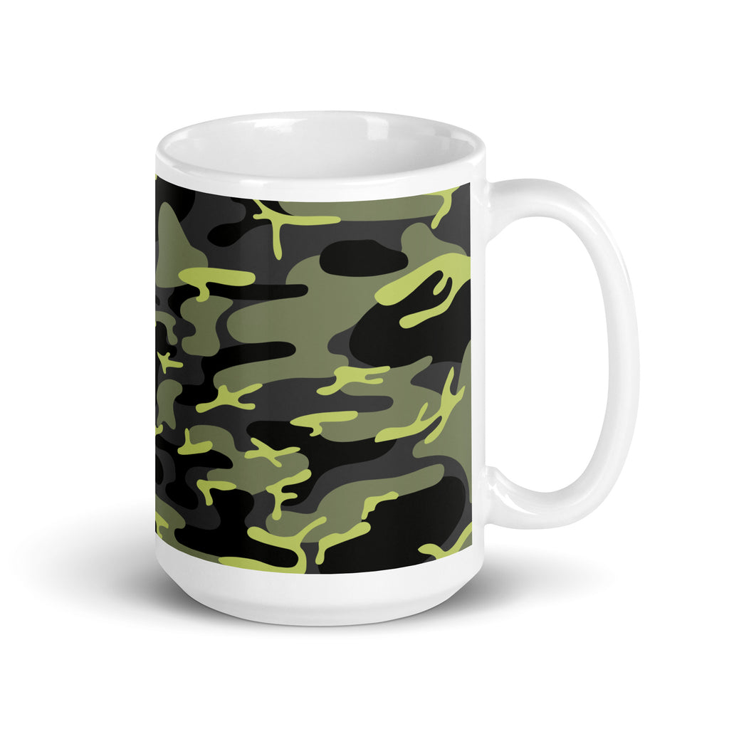 Abstract Art Design White Glossy Coffee Mug