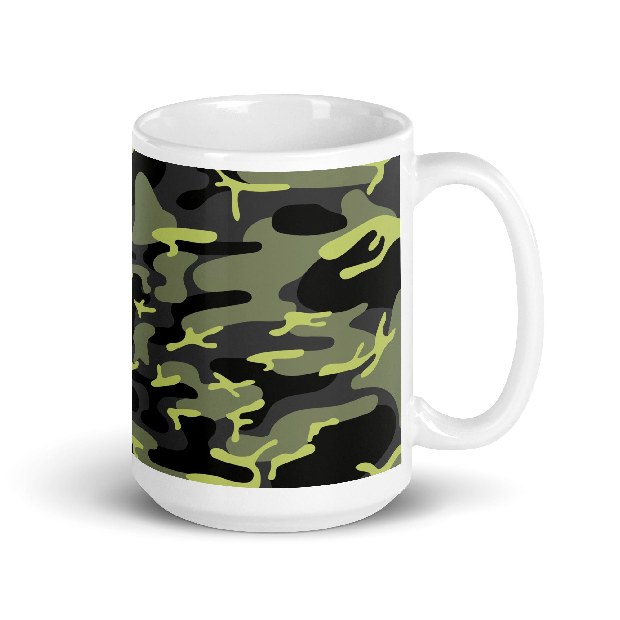 Abstract Art Design White Glossy Coffee Mug