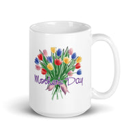 Happy Mothers Day Design White Glossy Coffee Mug