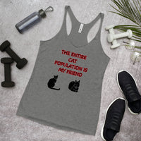 Women's Racerback Tank Top Cats are my Friend